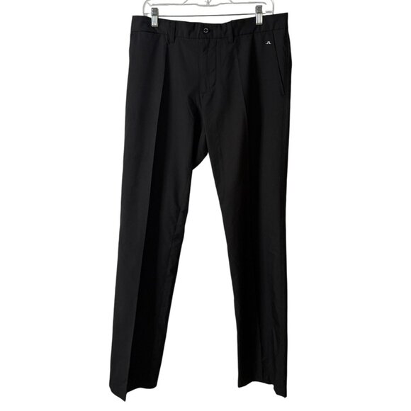 J. Lindeberg Black Performance Pants Lightweight Golf Size Regular Fit Men 32x34 - Picture 1 of 9
